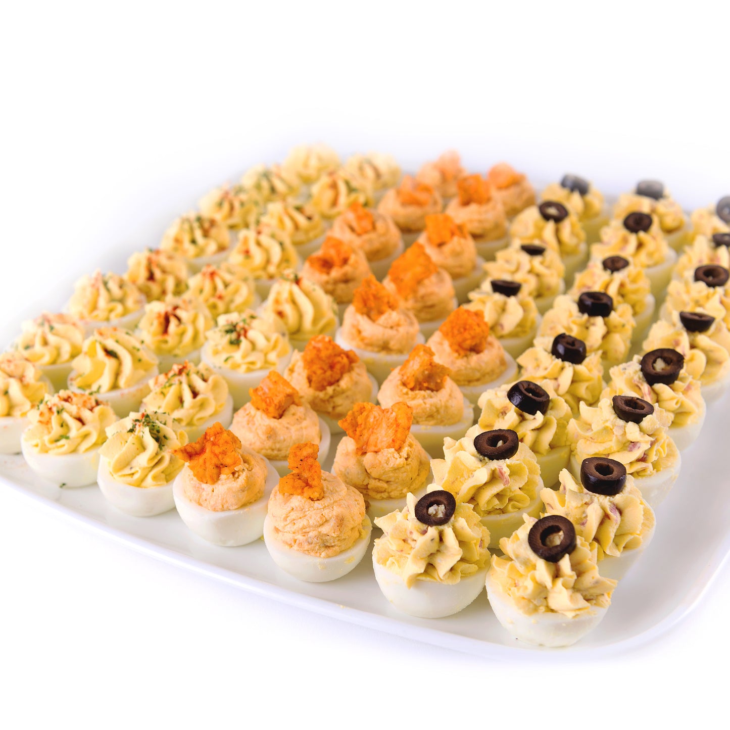 DEVILED EGG TRIO SNACK PLATTER
