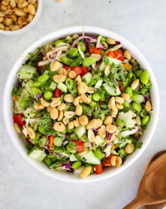 Nut Free Pesto Pasta with Roasted Veggies