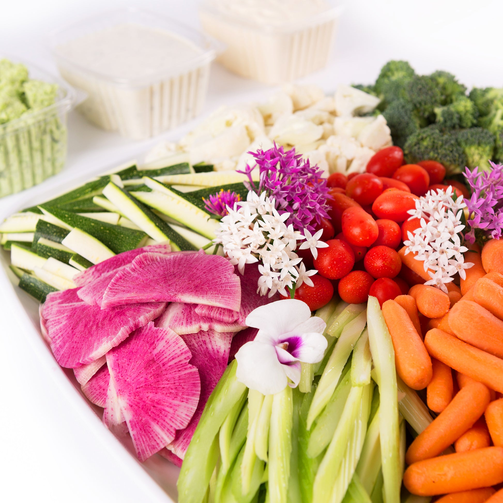 Crudite Platter Meal delivery Service Orlando for parties and events 