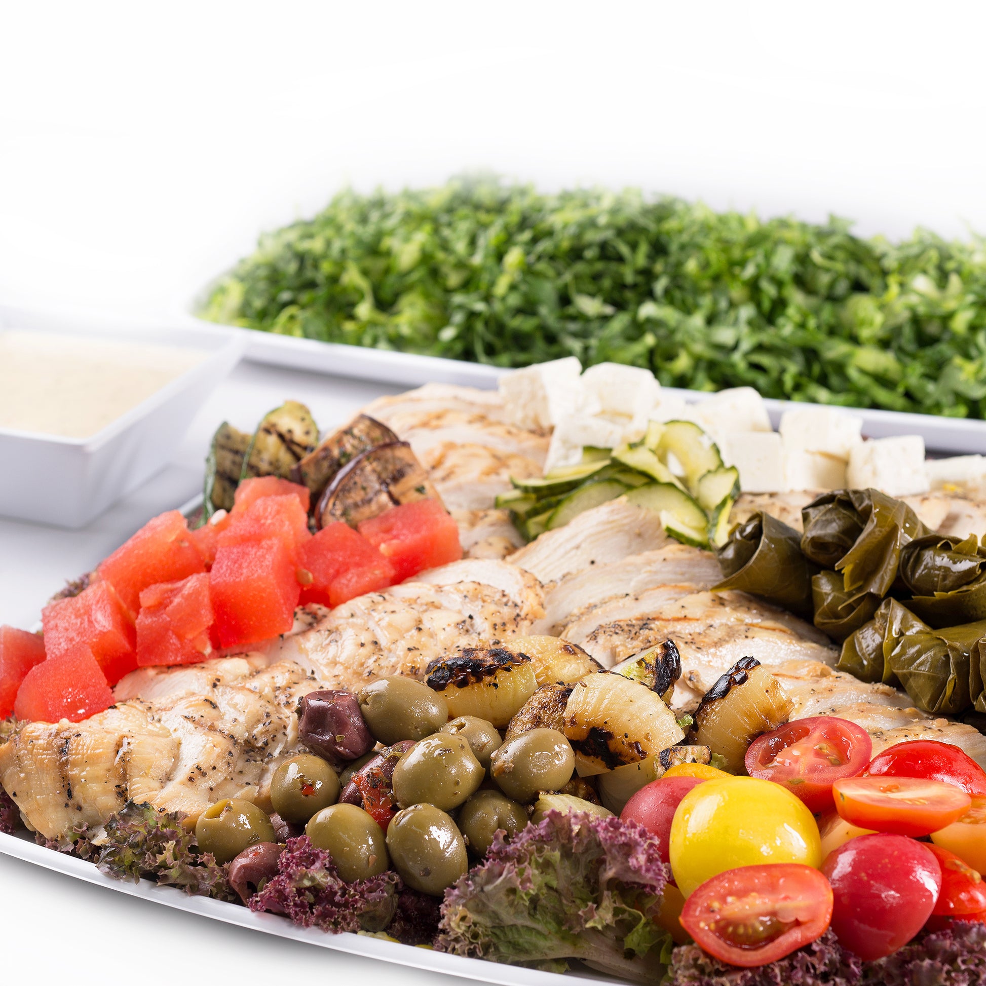 Greek Salad Platter Meal delivery Service Orlando