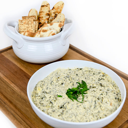 SPINACH & ARTICHOKE DIP PLATTER